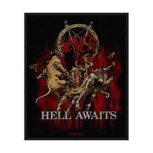 Slayer - Hell Awaits Standard Patch i gruppen MERCHANDISE / Merch / Hårdrock hos Bengans Skivbutik AB (4379244)