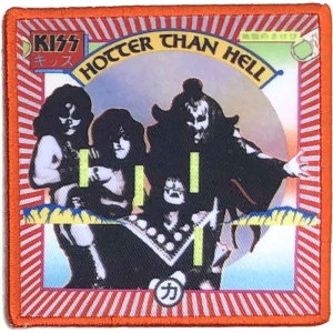 Kiss - Hotter Than Hell Printed Patch i gruppen MERCHANDISE / Accessoarer / Hårdrock hos Bengans Skivbutik AB (4379906)