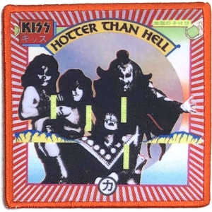 Kiss - Hotter Than Hell Printed Patch i gruppen MERCHANDISE / Tygmärke / Hårdrock hos Bengans Skivbutik AB (4379906)