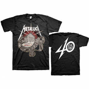 Metallica -  Metallica Unisex T-Shirt: 40th Annivers i gruppen ÖVRIGT / Övrigt / aub hos Bengans Skivbutik AB (4387301)