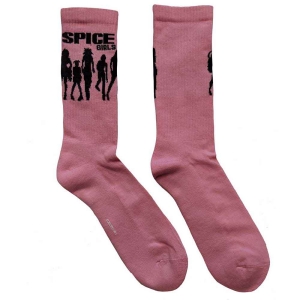 Spice Girls - Silhouette Uni Pink Socks (Eu 40-45) i gruppen MERCHANDISE / Merch / Pop-Rock hos Bengans Skivbutik AB (4395726)