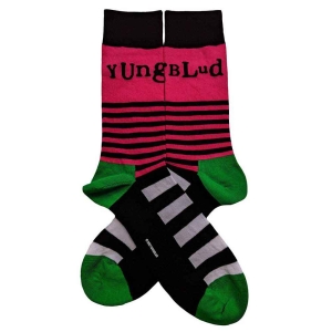 Yungblud - Logo & Stripes Uni Bl Soc i gruppen MERCHANDISE / Merch / Pop-Rock hos Bengans Skivbutik AB (4395729)