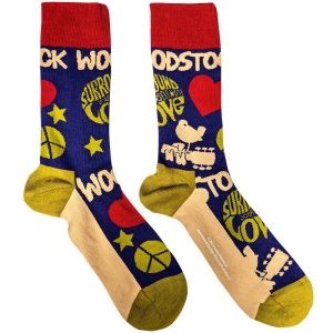 Woodstock - Surround Yourself Navy Socks (Eu 40-45) i gruppen MERCHANDISE /  /  hos Bengans Skivbutik AB (4395730)