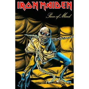 Iron Maiden - Piece Of Mind Textile Poster i gruppen MERCHANDISE / Merch / Hårdrock hos Bengans Skivbutik AB (4398181)
