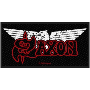 Saxon - Logo/Eagle Standard Patch i gruppen MERCHANDISE / Merch / Hårdrock hos Bengans Skivbutik AB (4398200)