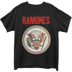 Ramones - Full Colour Seal Uni Bl T-Shirt  (L) i gruppen ÖVRIGT / -Start Tshirt hos Bengans Skivbutik AB (4398296)