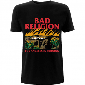 Bad Religion -  Bad Religion Unisex T-Shirt: Burning Bl i gruppen ÖVRIGT / Övrigt / aub hos Bengans Skivbutik AB (4399039)