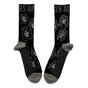 Guns N Roses - Skulls Band Monochr..Uni Bl Socks (Eu 40 i gruppen MERCHANDISE /  /  hos Bengans Skivbutik AB (4399087)