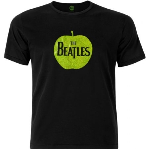 The beatles - Unisex Embellished T-Shirt: Apple Logo (Green Sparkle Gel) (Small) i gruppen ÖVRIGT / MK Test 6 hos Bengans Skivbutik AB (4400355)