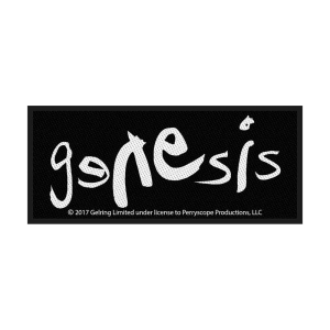 Genesis - Logo Standard Patch i gruppen MERCHANDISE / Tygmärke / Pop-Rock hos Bengans Skivbutik AB (4400359)