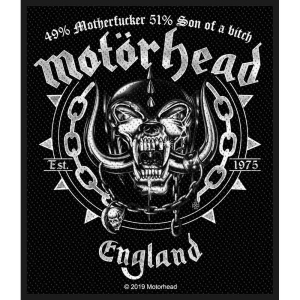 Motorhead - Ball & Chain Standard Patch i gruppen MERCHANDISE / Tygmärke / Hårdrock hos Bengans Skivbutik AB (4400362)