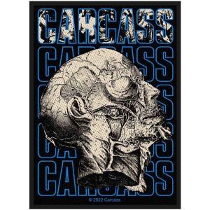 Carcass - Necro Head Standard Patch i gruppen MERCHANDISE / Tygmärke / Hårdrock hos Bengans Skivbutik AB (4400366)
