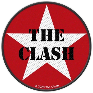 The Clash - Military Logo Standard Patch i gruppen MERCHANDISE / Tygmärke / Punk hos Bengans Skivbutik AB (4400377)