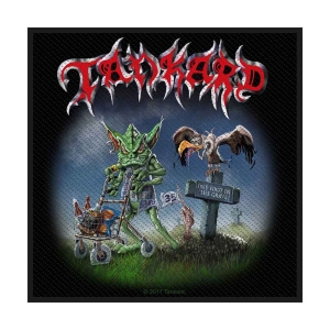 Tankard - One Foot In The Grave Standard Patch i gruppen MERCHANDISE / Tygmärke / Hårdrock hos Bengans Skivbutik AB (4400382)