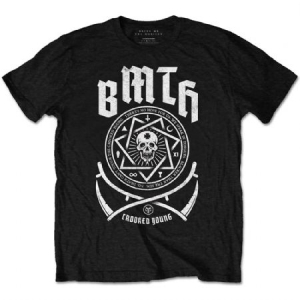 Bring Me The Horizon - Unisex T-Shirt: Crooked (Large) i gruppen ÖVRIGT / BW-T-shirts hos Bengans Skivbutik AB (4400475)