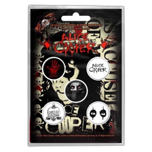 Alice Cooper - Eyes Retail Pack Button Badge Pack i gruppen MERCHANDISE / Pin-Button Badge / Hårdrock hos Bengans Skivbutik AB (4400518)