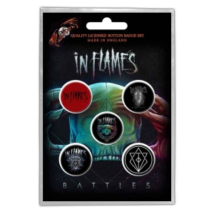 In Flames - Battles Button Badge Pack i gruppen MERCHANDISE / Merch / Hårdrock hos Bengans Skivbutik AB (4400525)