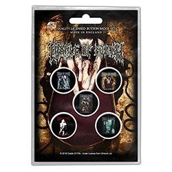 Cradle Of Filth - Button Badge Pack: Albums (Retail Pack) i gruppen MERCHANDISE / Pin-Button Badge / Hårdrock hos Bengans Skivbutik AB (4400528)
