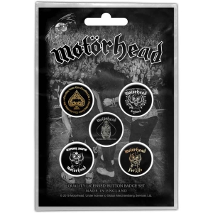 Motorhead - Clean Your Clock Button Badge Pack i gruppen MERCHANDISE / Merch / Hårdrock hos Bengans Skivbutik AB (4400531)