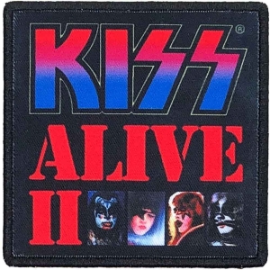 Kiss - Alive Ii Printed Patch i gruppen MERCHANDISE / Tygmärke / Hårdrock hos Bengans Skivbutik AB (4400558)
