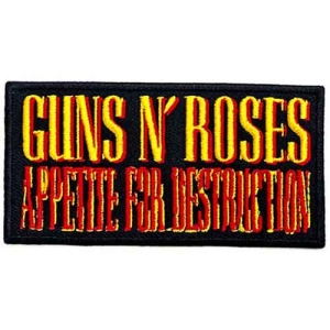 Guns N Roses - Appetite For Destruction Woven Patch i gruppen MERCHANDISE / Merch / Hårdrock hos Bengans Skivbutik AB (4400565)