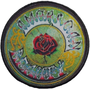 Grateful Dead - American Beauty Circle Printed Patch i gruppen MERCHANDISE / Merch / Pop-Rock hos Bengans Skivbutik AB (4400566)