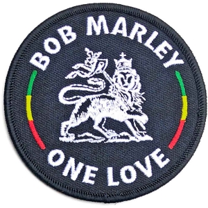 Bob Marley - Lion Woven Patch i gruppen MERCHANDISE / Merch / Reggae hos Bengans Skivbutik AB (4400569)