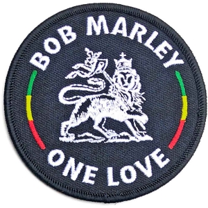 Bob Marley - Lion Woven Patch i gruppen MERCHANDISE / Tygmärke / Reggae hos Bengans Skivbutik AB (4400569)