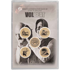 Volbeat - Servant Of The Mind Button Badge Pack i gruppen MERCHANDISE / Merch / Hårdrock hos Bengans Skivbutik AB (4400594)