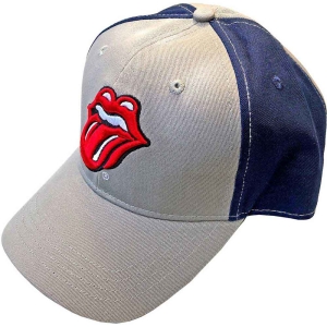 Rolling Stones - Classic Tongue Grey/Navy Baseball C i gruppen MERCHANDISE / Merch / Pop-Rock hos Bengans Skivbutik AB (4400849)