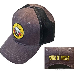 Guns N Roses - Circle Logo Char/Bl Baseball C i gruppen MERCHANDISE / Merch / Hårdrock hos Bengans Skivbutik AB (4400878)