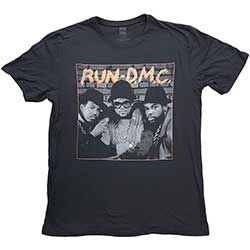 Run DMC - Unisex T-Shirt: B&W Photo (X-Large) i gruppen ÖVRIGT / BW-T-shirts hos Bengans Skivbutik AB (4401022)