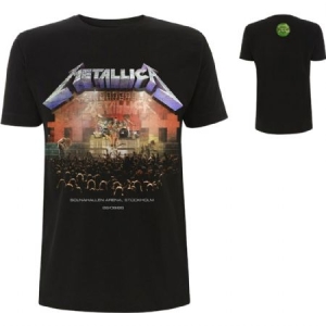 Metallica - Unisex T-Shirt: Stockholm '86. (Back Print) (Small) i gruppen CDON - Exporterade Artiklar_Manuellt / T-shirts_CDON_Exporterade hos Bengans Skivbutik AB (4401036)