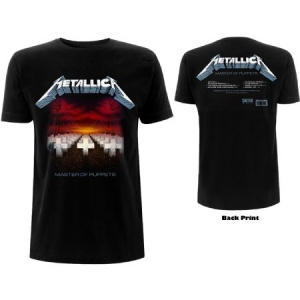 Metallica - Unisex T-Shirt: Master of Puppets Tracks (Back Print) (Small) i gruppen ÖVRIGT / MK Test 6 hos Bengans Skivbutik AB (4401045)