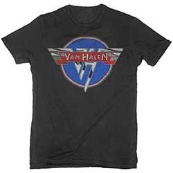 Van Halen - Unisex T-Shirt: Chrome Logo (Small) i gruppen ÖVRIGT / MK Test 6 hos Bengans Skivbutik AB (4401083)