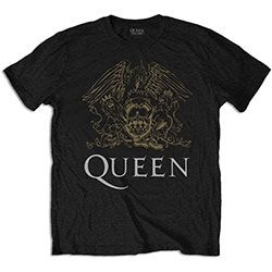Queen - Unisex T-Shirt: Crest (Medium) i gruppen ÖVRIGT / MK Test 6 hos Bengans Skivbutik AB (4401213)