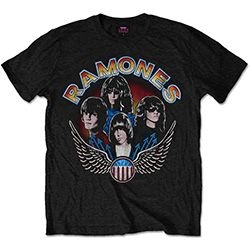 Ramones - Unisex T-Shirt: Vintage Wings Photo (Medium) i gruppen ÖVRIGT / MK Test 6 hos Bengans Skivbutik AB (4401217)