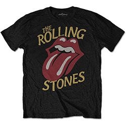 The Rolling Stones - Unisex T-Shirt: Vintage Typeface (Large) i gruppen ÖVRIGT / BW-T-shirts hos Bengans Skivbutik AB (4401230)