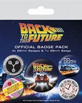 Back To The Future (Delorean) Badge Pack i gruppen CDON - Exporterade Artiklar_Manuellt / Merch_CDON_exporterade hos Bengans Skivbutik AB (4401368)