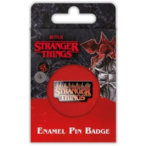 Stranger Things - Fire Logo Enamel Pin i gruppen Minishops / Stranger things hos Bengans Skivbutik AB (4401393)