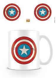 Marvel Comics - Marvel Comics (Captain America Shield) M i gruppen MERCHANDISE / Mugg / Film-Musikal hos Bengans Skivbutik AB (4401408)