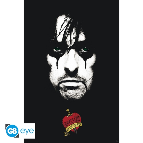 Alice Cooper - School's Out Face  91,5 x 61 cm i gruppen MERCHANDISE / Poster / Hårdrock hos Bengans Skivbutik AB (4401454)