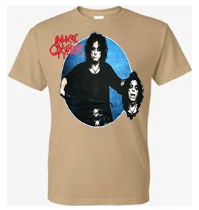 Alice Cooper - Alice Cooper T-Shirt 2 Heads (Brun) i gruppen ÖVRIGT / BW-T-shirts hos Bengans Skivbutik AB (4401571)