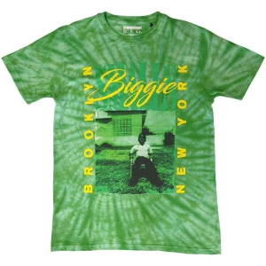 Biggie Smalls - 90'S Nyc Uni Green Dip-Dye    i gruppen MERCHANDISE / T-shirt / Hip Hop-Rap hos Bengans Skivbutik AB (4402700)