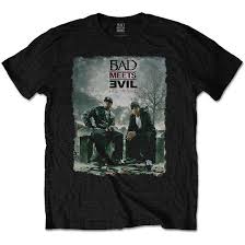 Bad Meets Evil - BAD MEETS EVIL UNISEX T-SHIRT: BURNT i gruppen ÖVRIGT / Merchandise hos Bengans Skivbutik AB (4403244)