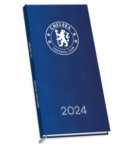 Chelsea Fc - Chelsea Fc 2024 Slim Diary i gruppen MERCH / Kalendrar 2024 hos Bengans Skivbutik AB (4406376)