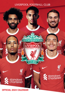 Liverpool Fc - Liverpool Fc 2024 A3 Calendar i gruppen MERCH / Kalendrar 2024 hos Bengans Skivbutik AB (4406390)