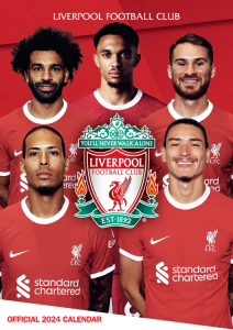Liverpool Fc - Liverpool Fc 2024 A3 Calendar i gruppen ÖVRIGT / Merchandise hos Bengans Skivbutik AB (4406390)