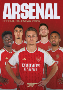 Arsenal Fc - Arsenal Fc 2024 A3 Calendar in the group MERCH / Calender 2024 at Bengans Skivbutik AB (4406395)