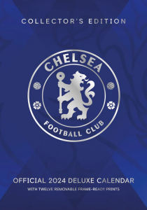 Chelsea Fc - Chelsea Fc 2024 A3 Deluxe Calendar i gruppen MERCH / Kalendrar 2024 hos Bengans Skivbutik AB (4406421)